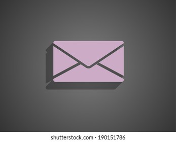 Icono plano de la letra