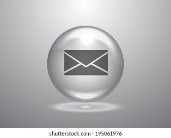 Flaches Symbol für Buchstaben
