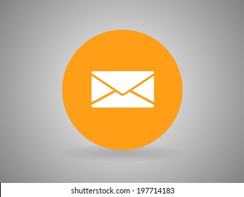 Flaches Symbol für Buchstaben