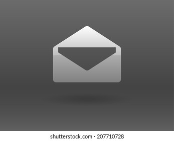 Icono plano de la letra