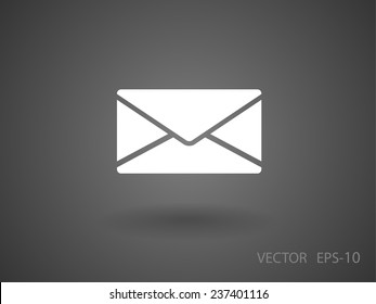 Icono plano de la letra