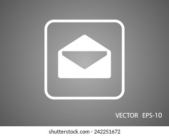 Icono plano de la letra