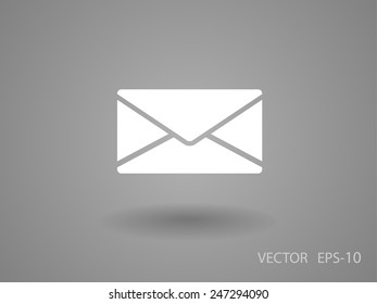 Flaches Symbol für Buchstaben