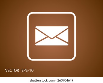 Icono plano de la letra