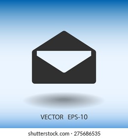 Icono plano de la letra