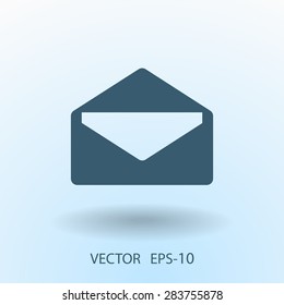 Icono plano de la letra