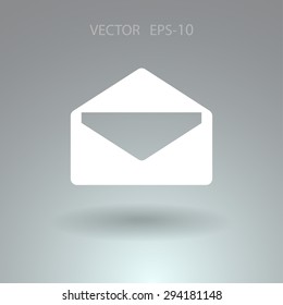 Icono plano de la letra