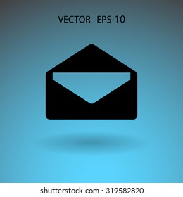 Icono plano de la letra