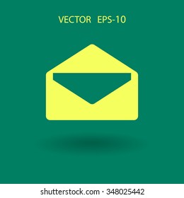 Icono plano de la letra