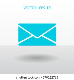 Icono plano de la letra