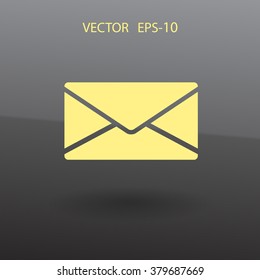 Flaches Symbol für Buchstaben