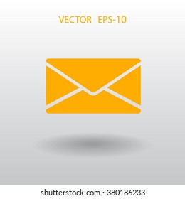Icono plano de la letra