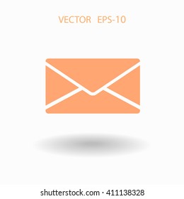 Icono plano de la letra