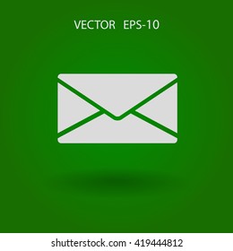 Icono plano de la letra