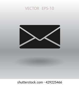 Icono plano de la letra