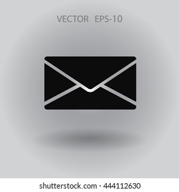 Icono plano de la letra