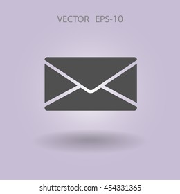 Icono plano de la letra