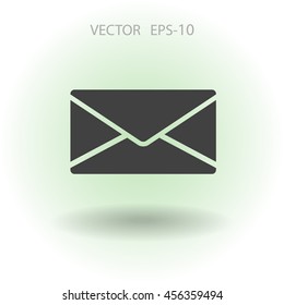 Flaches Symbol für Buchstaben
