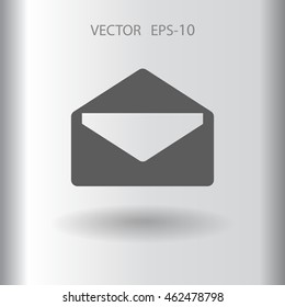 Icono plano de la letra
