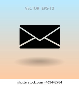 Icono plano de la letra