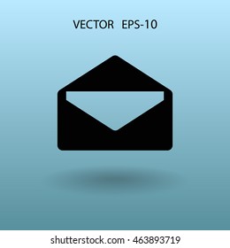 Icono plano de la letra