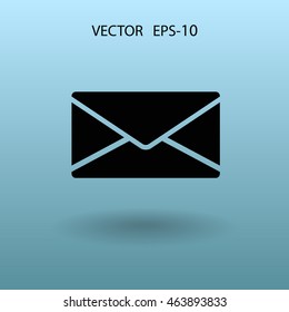 Icono plano de la letra