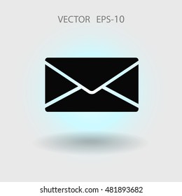 Icono plano de la letra