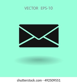 Icono plano de la letra