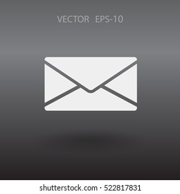 Icono plano de la letra