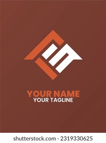flat icon letter FS logo design