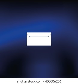 Flat icon of letter. Mail illustration.