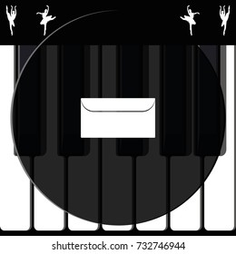Flat icon of letter. Mail illustration.