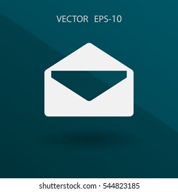 Icono plano de la letra. ilustración vectorial