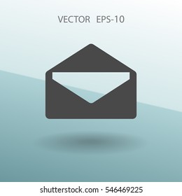 Icono plano de la letra. ilustración vectorial