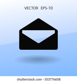 Icono plano de la letra. ilustración vectorial