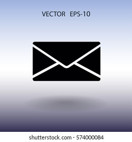 Icono plano de la letra. ilustración vectorial