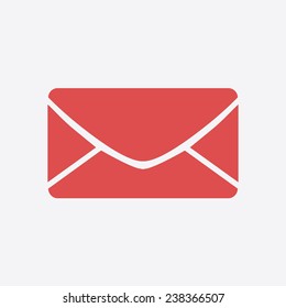 Flat  icon of letter.Mail icon. 