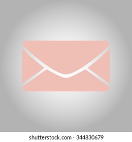 Flat  icon of letter.Mail icon. 