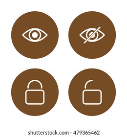 Flat icon Lock Unlock.