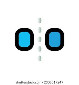 Flat Icon Logo Ilustration Vektor Isolate, Networking and Technology Icon - Set.Suitable for web Design,Logo,App