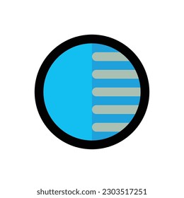 Ilustración de logotipo de icono plano Vektor Isolar, Icono de red y tecnología - Set.Adecuado para diseño web, logotipo,aplicación