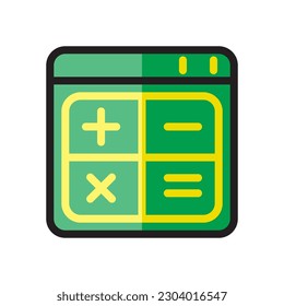 Flachbild-Logo-Illustration Vektor Isolat, Benutzeroberfläche - Set.Geeignet für Webdesign,Logo,App