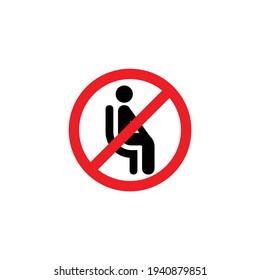 the flat icon logo is prohibited from sitting here