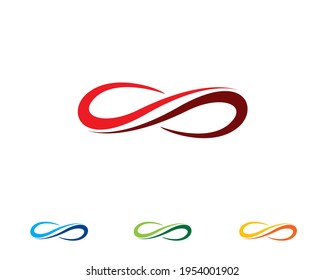 flat icon logo of unlimited infinity 