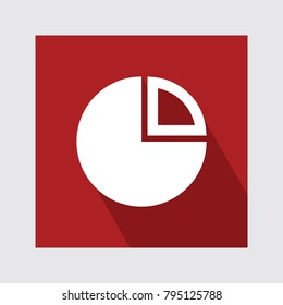  Flat Icon With Long Shadow.