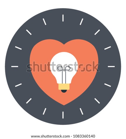 
Flat icon of love empowerment 
