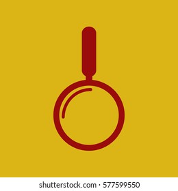 flat icon magnifying glass