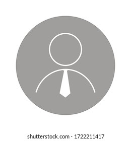 
FLAT ICON OF MAN WITH necktie