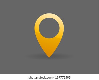 Flat icon of marker