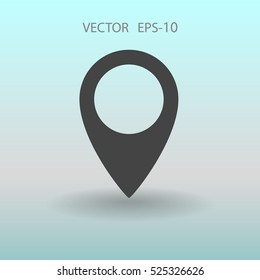 Flat icon of marker. vector illustration